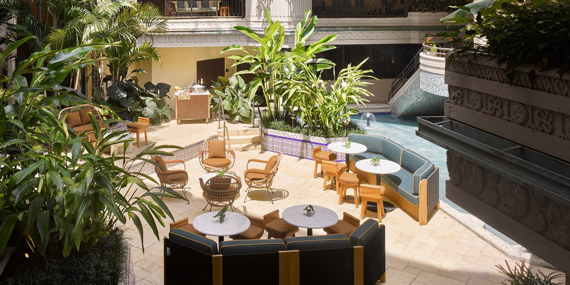 Lush Gardens surround the Grove
