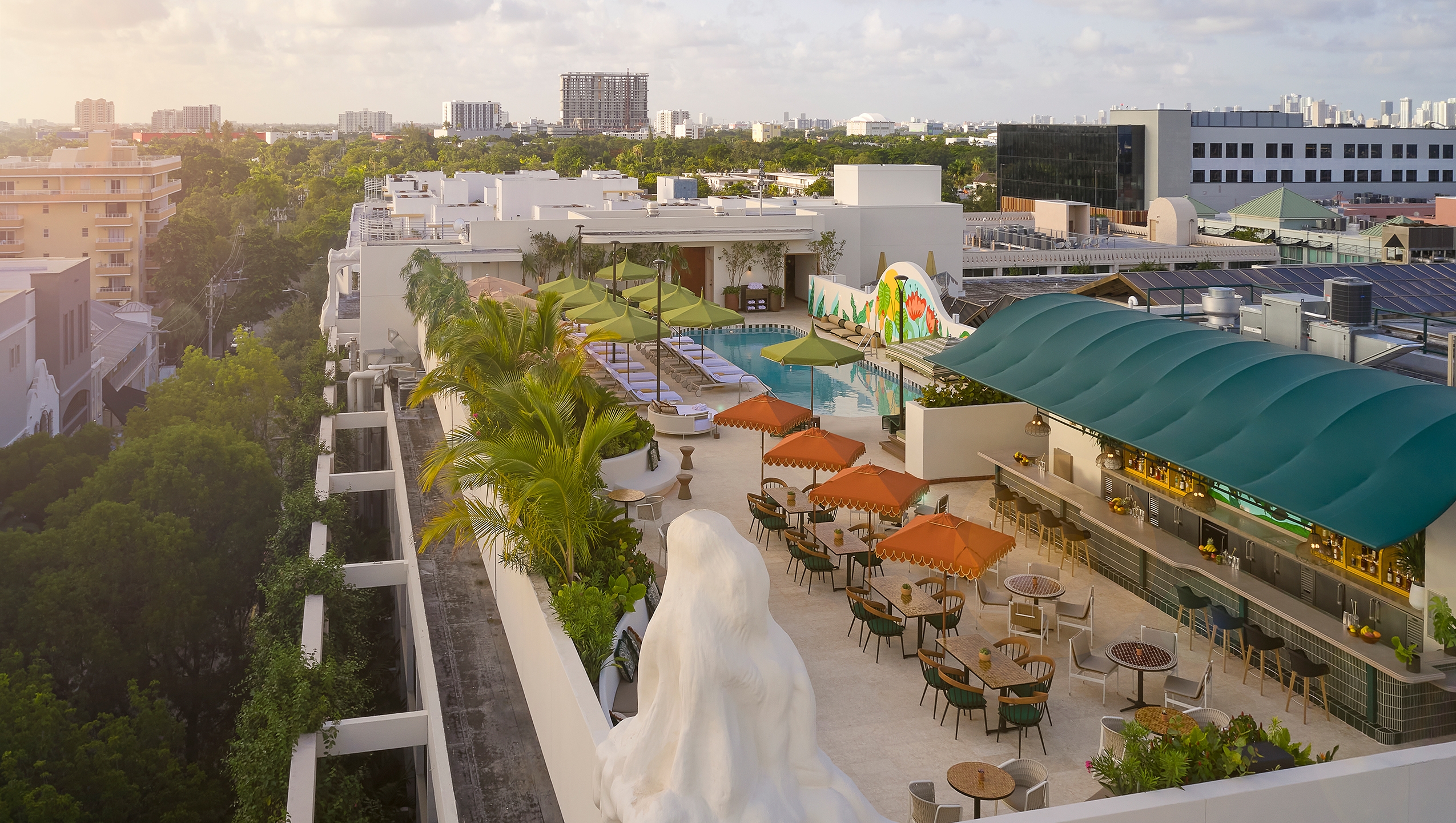overhead view of the mayfair house