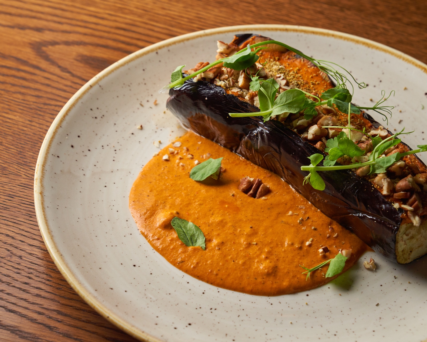 plate of food sitting on a table