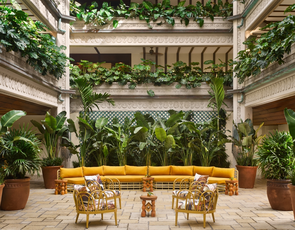 The lobby at Mayfair House Hotel